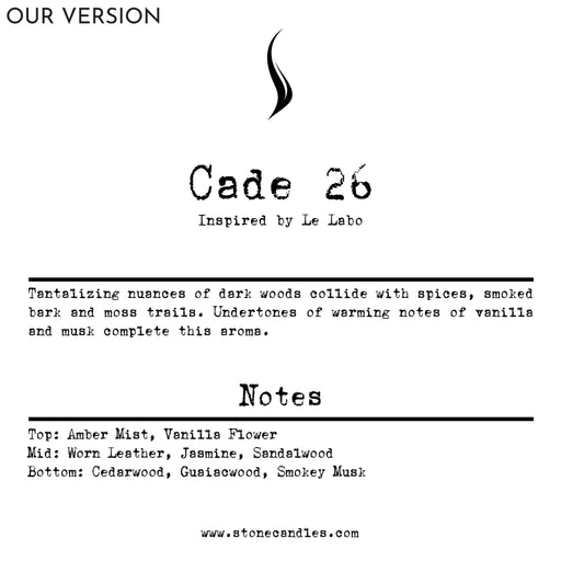 Cade 26 (Our version) Sample Scent Strip