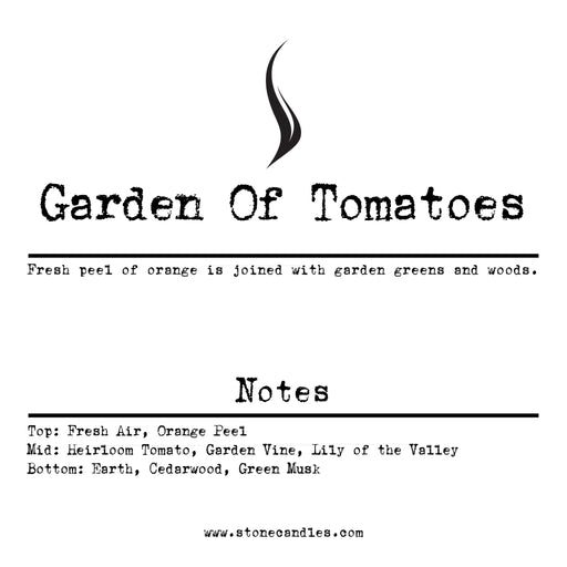 Stone Candles Scent Strip Garden of Tomatoes