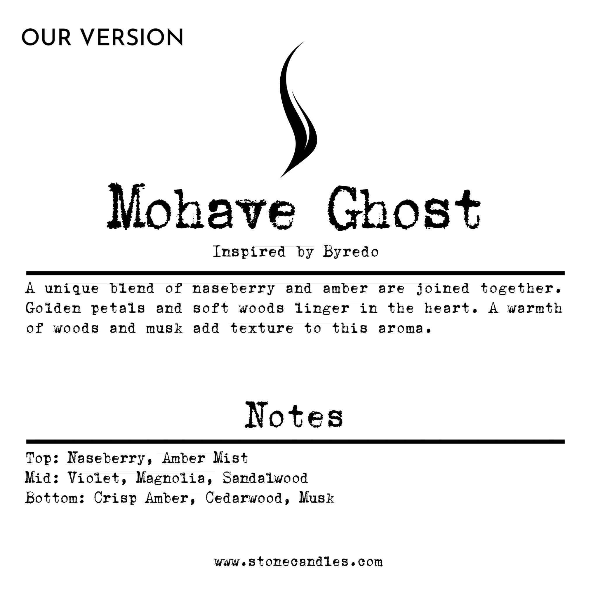 Mohave Ghost (Our version) Sample Scent Strip