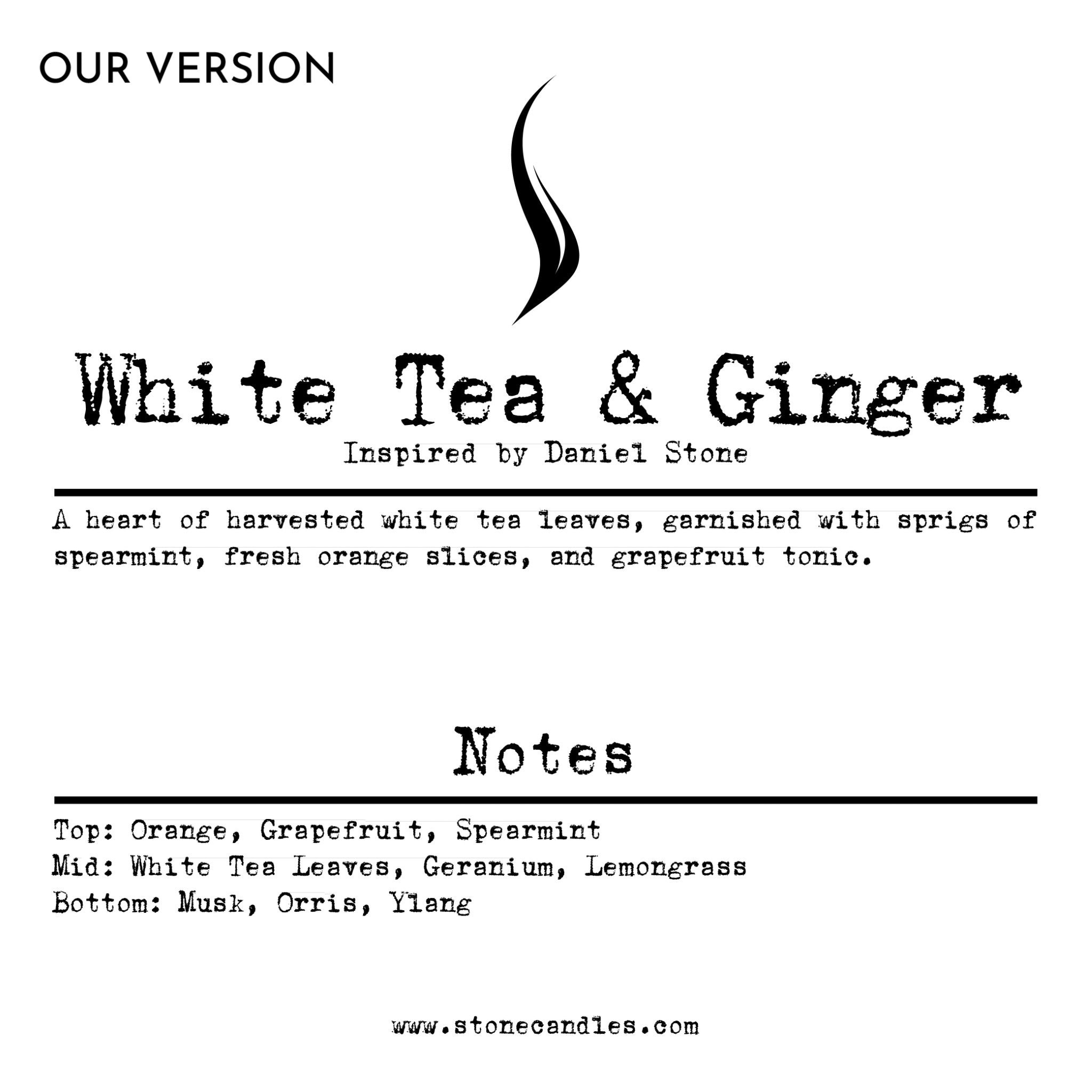 White Tea & Ginger (Our version) Sample Scent Strip